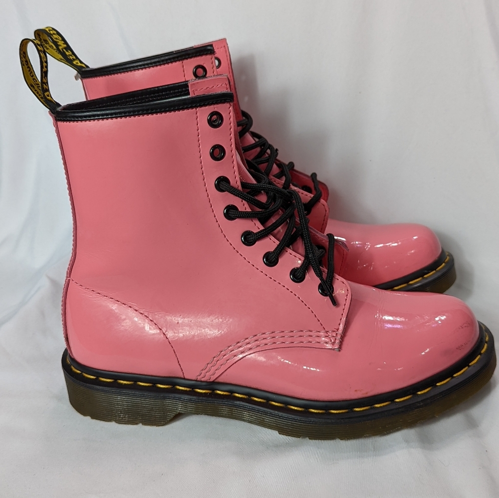 Doc Martens Pink Boots Women's 9 Dr. Marten Combat Boots
